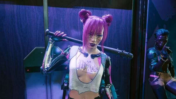 Модель показала образ сексуальной представительницы банды «Шельм» из игры Cyberpunk 2077