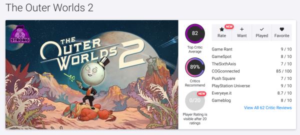 Яркий контраст с Avowed: Критики хвалят The Outer Worlds 2