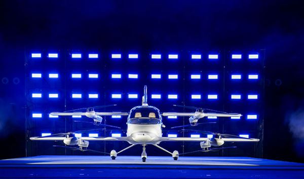 EHang представила «летающую маршрутку» VT35 на электротяге — два пассажира и 200 км за час