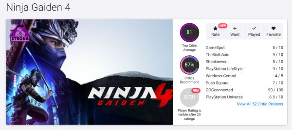 Возвращение Platinum Games: Состоялся релиз Ninja Gaiden 4
